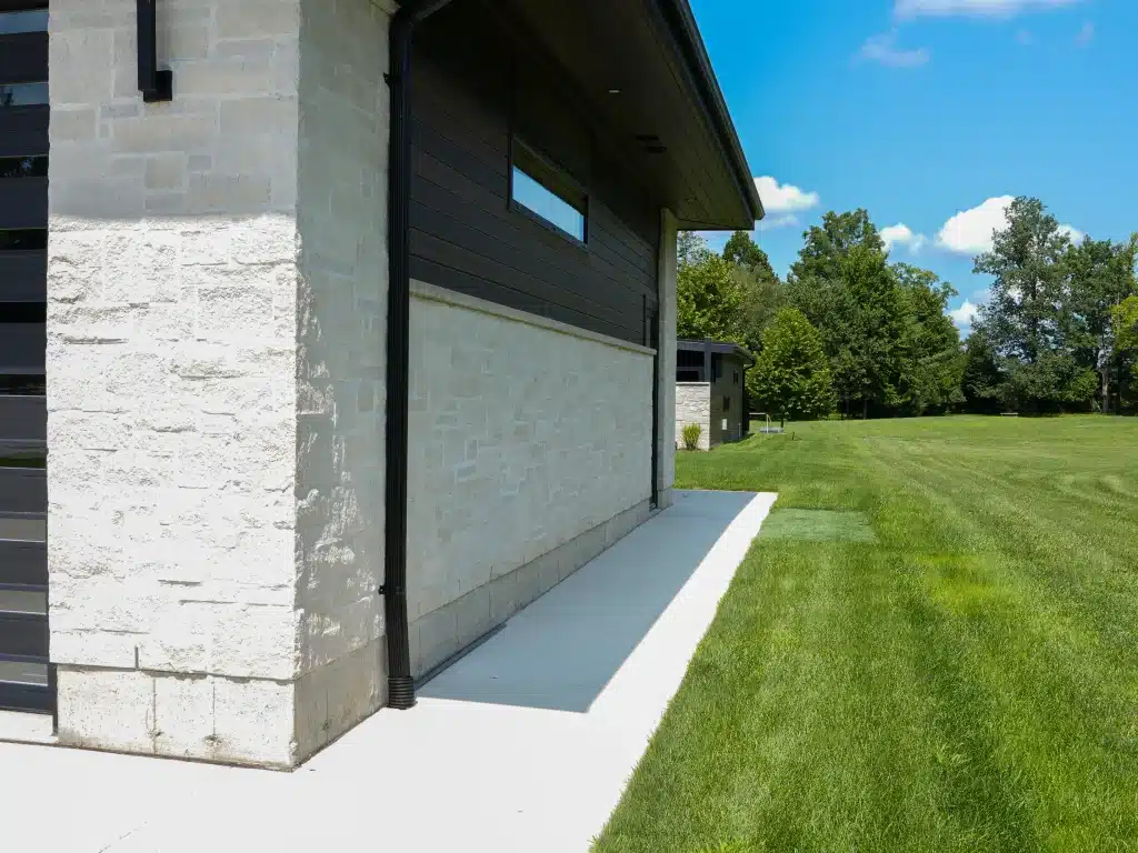 Finished concrete walkway by Brosco Concrete