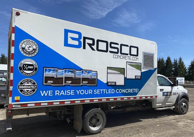 Brosco Concrete polyurethane raising and levelling truck