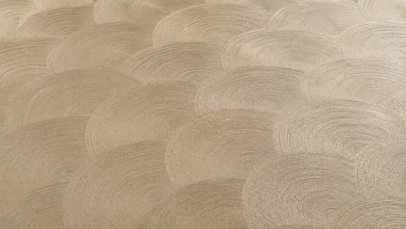 Hand Spin swirl concrete finish