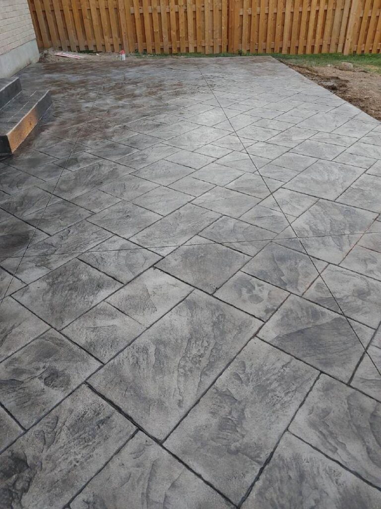 Large Ashlar stamped concrete pattern