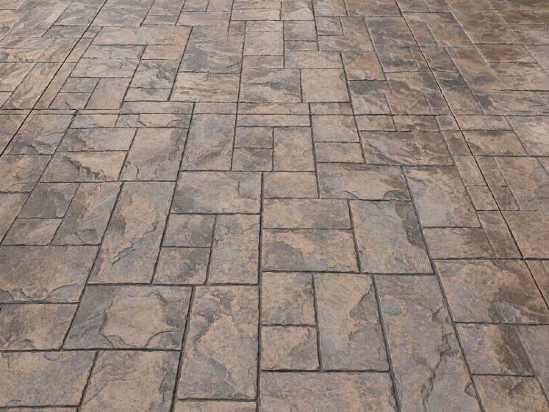Small Ashlar stamped concrete pattern
