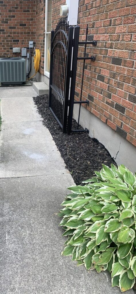 The same walkway raised back to grade with polyurethane foam